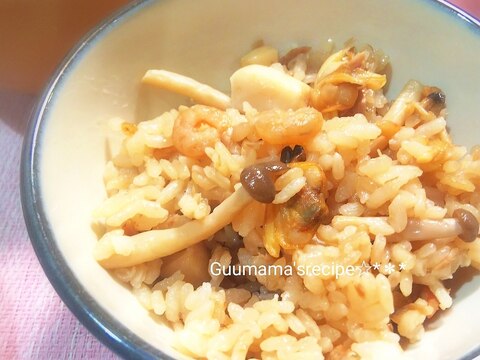 旨みたっぷり♡シーフードミックスの炊き込みご飯